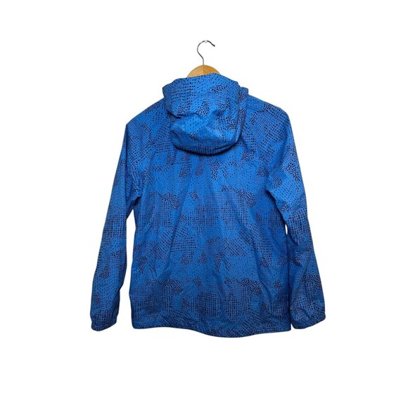 REI Co-op Boys L (14-16) Blue Hooded Rain Shell Jacket Lightweight Windbreaker 2 - Picture 3 of 7
